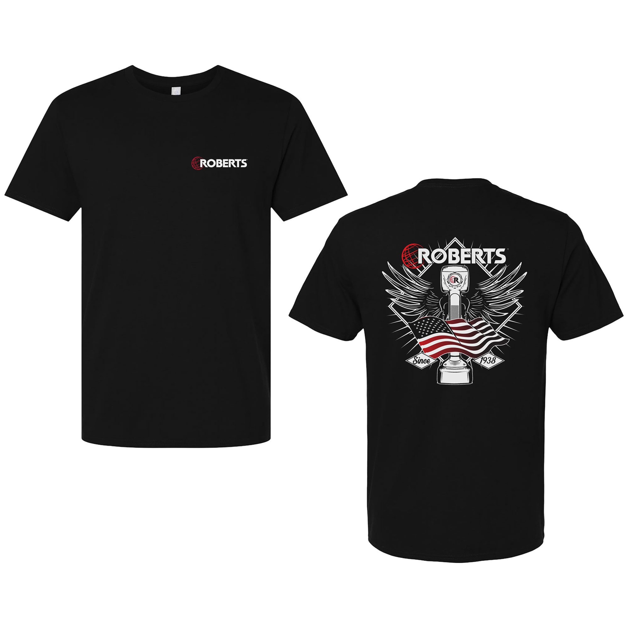 Iconic Wings and American Flag T-Shirt