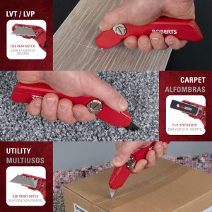 3-IN-1 CARPET, VINYL & UTILITY KNIFE
