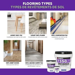 7350 UNIVERSAL RESILIENT FLOORING & VINYL-BACKED CARPET TILE ADHESIVE